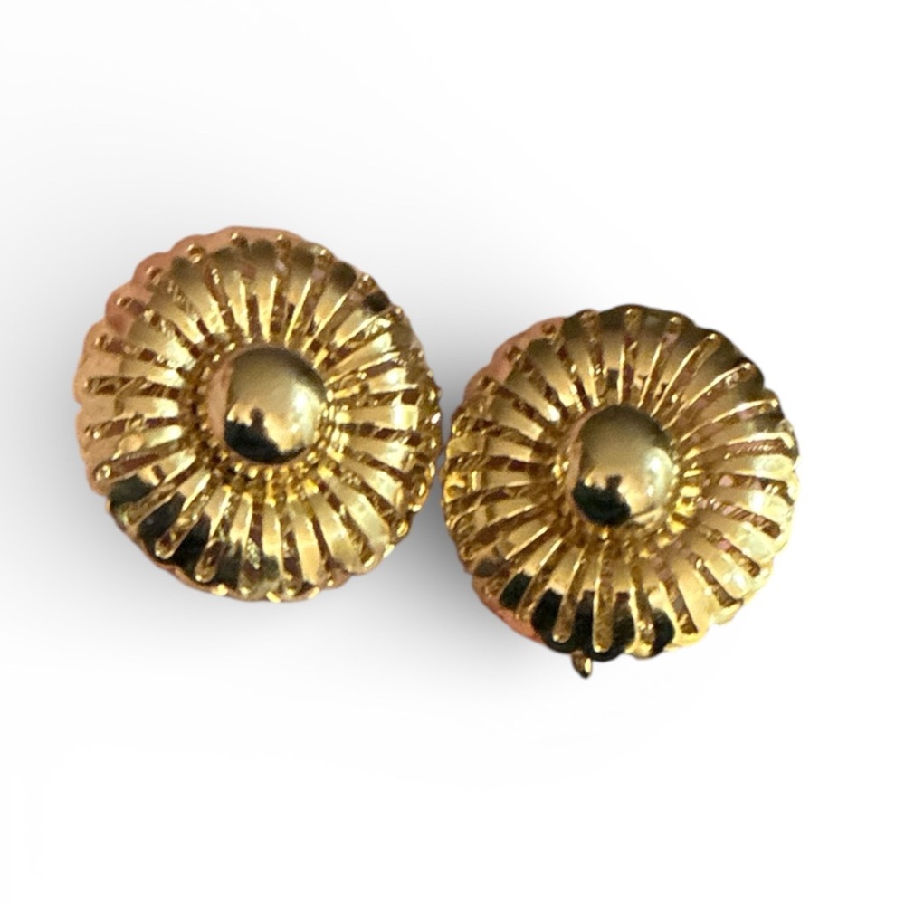 Judith McCann Gold Wingback Earrings